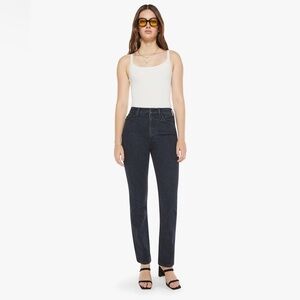 MOTHER Ryder Skimp High Waisted Jeans - Black Wash NWT